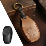 Funda de cuero genuino para llave de coche Leapmotor T03 Hallmo
