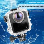 Carcasa impermeable para GoPro MAX2, 50 m, carcasa protectora antivaho. - Imagen 2