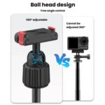 Trípode magnético de liberación rápida para selfies, compatible con DJI Osmo Action 5 Pro, 4 y 3, con rotación de 360 ​​grados., for DJI Osmo Action 5 Pro, 4, 3 - Imagen 4