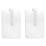 2 clips magnéticos acrílicos para fotos tipo Polaroid para visera de coche