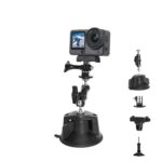 Soporte con ventosa para DJI Osmo Action 6, giratorio 360 grados, para parabrisas de coche con base de vacío.
