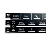 Pegatinas de reparación para botones de altavoces multimedia para Cadillac Escalade EXT / ESV 2007-2014 (5 juegos) - Imagen 3