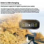 Monitor de presión de neumáticos inalámbrico para coche con alimentación solar, Internal - Imagen 9