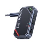 Transmisor/receptor de audio y música auxiliar para coche con Bluetooth 5.4