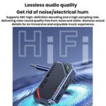 Transmisor/receptor de audio y música auxiliar para coche con Bluetooth 5.4 - Imagen 4