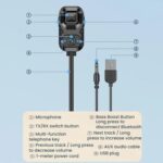 Adaptador Bluetooth auxiliar de audio de 3,5 mm con calidad de audio sin pérdida para coche - Imagen 3