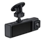 Grabadora de vídeo para coche (DVR) con visión nocturna infrarroja, pantalla HD 1080P de 3,16 pulgadas y pantalla de 3,16 pulgadas., Front + Interior + Rear (No Wi-Fi) - Imagen 2