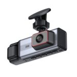 Grabadora de vídeo para coche (DVR) con visión nocturna infrarroja, pantalla HD 1080P de 3,16 pulgadas y pantalla de 3,16 pulgadas., Front + Interior + Wi-Fi Connectivity