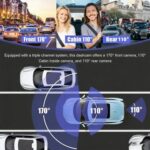 Grabadora de vídeo para coche (DVR) con visión nocturna infrarroja, pantalla HD 1080P de 3,16 pulgadas y pantalla de 3,16 pulgadas., Front + Interior + Rear (No Wi-Fi) - Imagen 4