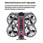 Pegatinas antideslizantes y antidesgaste para pies de DJI Neo 2 CQT. Pegatinas adhesivas removibles con respaldo. Pegatinas marcadoras de batería. - Imagen 4