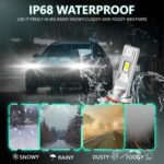 Faros LED para automóviles, 50 W, 5000 lúmenes, resistentes al agua (IP68), paquete de 2 unidades., A6 9006 - Imagen 5