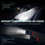 Faros LED para automóviles, 50 W, 5000 lúmenes, resistentes al agua (IP68), paquete de 2 unidades., A6 9006 - Imagen 7