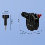 Clip de montaje para soporte de parabrisas de motocicleta con cámara Flymile - Imagen 2