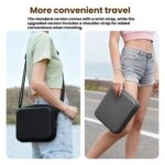 Funda de transporte para DJI Osmo Action 6 Adventure Combo, bolsa de almacenamiento de EVA+PU con absorción de impactos, Shoulder Strap Type Gray - Imagen 3