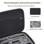 Funda de transporte para DJI Osmo Action 6 Adventure Combo, bolsa de almacenamiento de EVA+PU con absorción de impactos, Shoulder Strap Black - Imagen 5