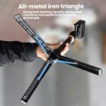Trípode extensible de 1,2 m para selfies con trípode para cámaras de acción, con rótula giratoria de 360 ​​grados. - Imagen 3