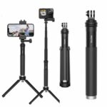 Trípode monopie para selfies TELESIN de 0,9 m, compatible con cámaras de acción y smartphones., Plastic Tripod - Imagen 3