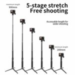 Trípode monopie para selfies TELESIN de 0,9 m, compatible con cámaras de acción y smartphones., Plastic Tripod - Imagen 7