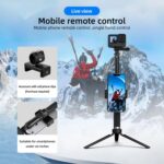 Trípode monopie para selfies TELESIN de 0,9 m, compatible con cámaras de acción y smartphones., Plastic Tripod - Imagen 9