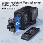 Tapa de batería magnética de liberación rápida y a prueba de salpicaduras para disparo vertical Insta360 Ace Pro 2 de aMagisn. - Imagen 3