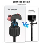 Trípode magnético de liberación rápida para selfies Insta360 X5 / Ace Pro 2 / Ace Pro con rotación de 360 ​​grados., for Insta360 X5, Ace Pro 2, Ace Pro - Imagen 4