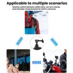 Soporte universal para correa de hombro para cámaras de acción con rótula giratoria de 360 ​​grados para grabación POV manos libres. - Imagen 4