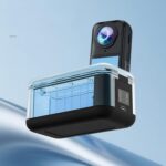 Cargador rápido de batería para Insta360 X4 Air, estuche de carga de doble canal con pantalla digital