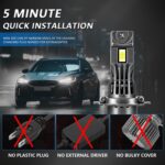 2 unidades/paquete de faros delanteros para coche de haz enfocado de 6500K, listos para usar, con ventilador., Z08 9006 - Imagen 8