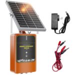 TYN10 Solar-Powered Livestock Electric Fence Charger Pulse Electric Fence Energizer, US Plug