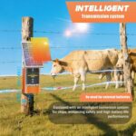 TYN10 Solar-Powered Livestock Electric Fence Charger Pulse Electric Fence Energizer, EU Plug - Imagen 2