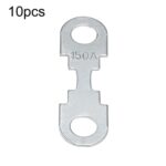 10 fusibles de lámina plana para automóviles, de fijación mediante pernos, para batería., 150A