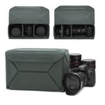 Bolsa modular multiusos para cámara, estuche protector ecológico para cámaras sin espejo/DSLR y objetivos., L Black - Imagen 2