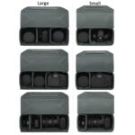 Bolsa modular multiusos para cámara, estuche protector ecológico para cámaras sin espejo/DSLR y objetivos., L Black - Imagen 3