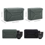Bolsa modular multiusos para cámara, estuche protector ecológico para cámaras sin espejo/DSLR y objetivos., L Black - Imagen 9