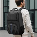 Mochila fotográfica QISEMIAN con inserto extraíble, zona de separación para ropa seca y húmeda, divisores personalizables para cámaras y portátil de 16 pulgadas. - Imagen 2