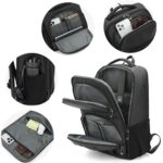 Mochila fotográfica QISEMIAN con inserto extraíble, zona de separación para ropa seca y húmeda, divisores personalizables para cámaras y portátil de 16 pulgadas. - Imagen 3