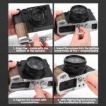 Empuñadura en forma de L Flymile para cámara Fujifilm X100VI con soporte para reposapulgar de zapata fría, For Fujifilm X100VI Black Ebony - Imagen 11