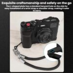Empuñadura en forma de L Flymile para cámara Fujifilm X100VI con soporte para reposapulgar de zapata fría, For Fujifilm X100VI Black Ebony - Imagen 10