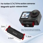 Base adaptadora de expansión de liberación rápida magnética Flymile para DJI Osmo Action 3 / 4 / 5 Pro, For DJI Osmo Action 3 / 4 / 5 Pro - Imagen 2