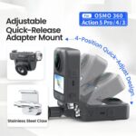Adaptador de liberación rápida ajustable AMagisn para DJI Osmo 360/Action 5 Pro/4/3 - Interruptor de perspectiva rápida de 4 niveles - Imagen 2