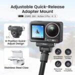 Adaptador de liberación rápida ajustable AMagisn para DJI Osmo 360/Action 5 Pro/4/3 - Interruptor de perspectiva rápida de 4 niveles - Imagen 3