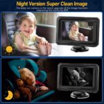 Monitor de bebé para coche de 4,3 pulgadas, HD 1080P, con cámara de visión nocturna infrarroja., With Cigarette Lighter - Imagen 2