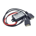 Módulo de carga de teléfono con convertidor de potencia para automóvil, 8-22V To 5V Double USB