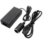 Adaptador de corriente de 12 V 5 A para portavasos de coche y convertidor de corriente para aspiradora, US Plug