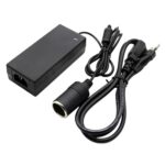 Adaptador de corriente de 12 V 5 A para portavasos de coche y convertidor de corriente para aspiradora, EU Plug