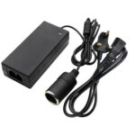 Adaptador de corriente de 12 V 5 A para portavasos de coche y convertidor de corriente para aspiradora, UK Plug