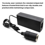 Adaptador de corriente de 12 V 5 A para portavasos de coche y convertidor de corriente para aspiradora, UK Plug - Imagen 3