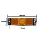 LMYB021 2 unidades de luz de señalización LED para camión de 12 V/24 V, luz de posición lateral - Imagen 4