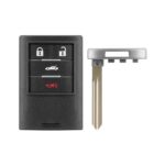 Carcasa para llave remota de coche Cadillac con hoja de llave en blanco para sedán, 3+1 Buttons