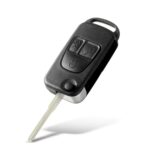 Carcasa de llave remota para coche Mercedes-Benz sin luz / Llave pequeña en blanco, 3 Buttons